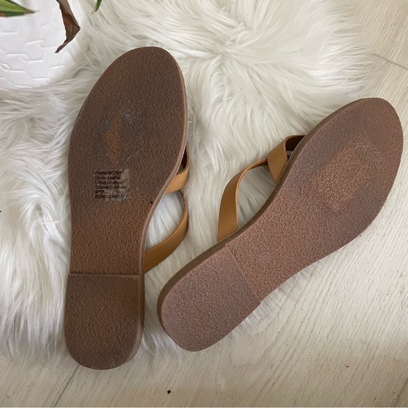 New Madewell the Boardwalk Leather Strappy Thong Sandal - Picture 6 of 9